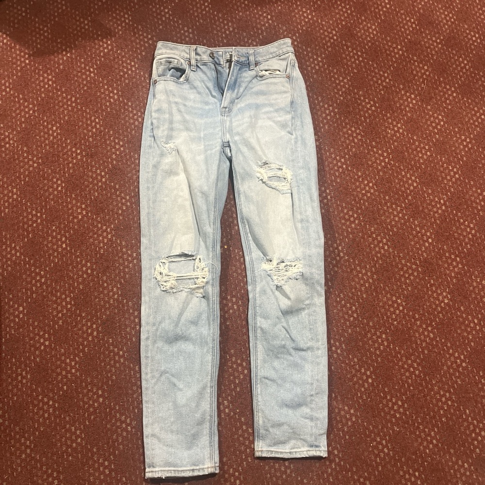 American Eagle Outfitters Light Blue Straight Leg Jeans